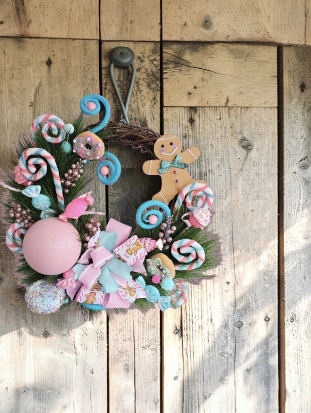 Candyland Christmas wreath